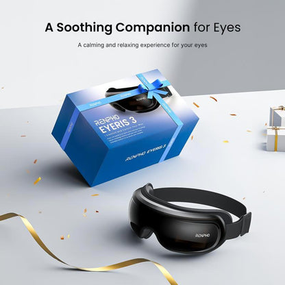 Experience Ultimate Relaxation with the RENPHO Eyeris 3 Eye Massager - Heat & Cooling Relief for Migraines, Voice-Controlled Convenience, and Perfect Gift for Any Occasion