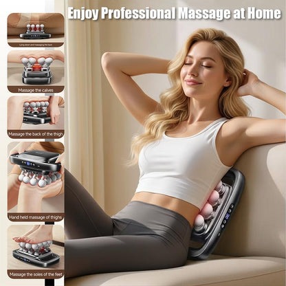 Ultimate 16-Head Deep Tissue Massage Gun – 30 Adjustable Levels & 3 Therapeutic Modes with Red Light Therapy for Comprehensive Muscle Relief