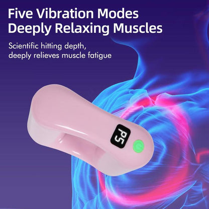 Revolutionary Cordless Massager Ring - 5 Speed Levels for Ultimate Neck & Shoulder Relief - Portable Deep Tissue Percussive Massager, Perfect for Fitness Lovers and Relaxation Seekers!
