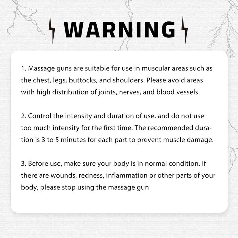 Revitalize Your Body with the Electric Muscle Massager - Handheld Neck and Back Massager with 4 Versatile Heads for Ultimate Relaxation at Home, Travel, and Gym