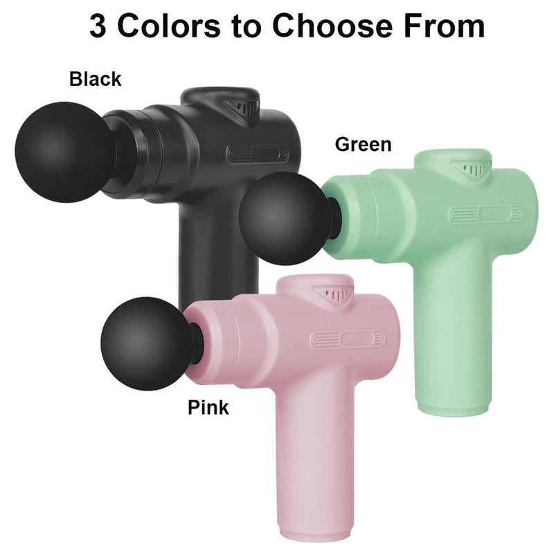 Revitalize Your Body with the Electric Muscle Massager - Handheld Neck and Back Massager with 4 Versatile Heads for Ultimate Relaxation at Home, Travel, and Gym