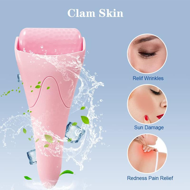 Ice Face Roller for Facial Massage, Portable Face Massage Tool for Face & Eye Puffiness Relief, Comfort Ice Compress Skincare Tool