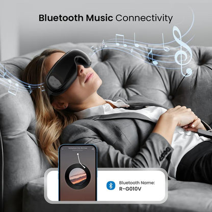 Experience Ultimate Relaxation with the RENPHO Eyeris 3 Eye Massager - Heat & Cooling Relief for Migraines, Voice-Controlled Convenience, and Perfect Gift for Any Occasion