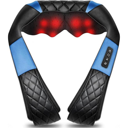 Revitalize Your Body with the Shiatsu Neck and Back Massager - Heat & Deep Tissue Relief for Home, Office, and Car - Perfect Gift for Loved Ones!